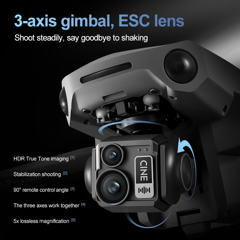 8K 3 Axis Gimbal Brushless 7.2 - Drone Gimbal 3 Axis recension och pris