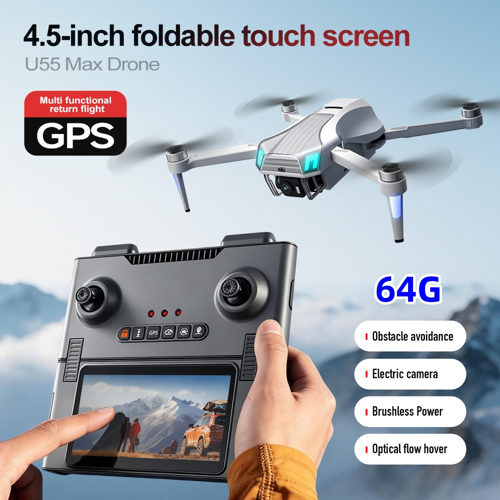 NCZOBOE U55 Drone Professional - Drone Gimbal 2 Axis recension och pris