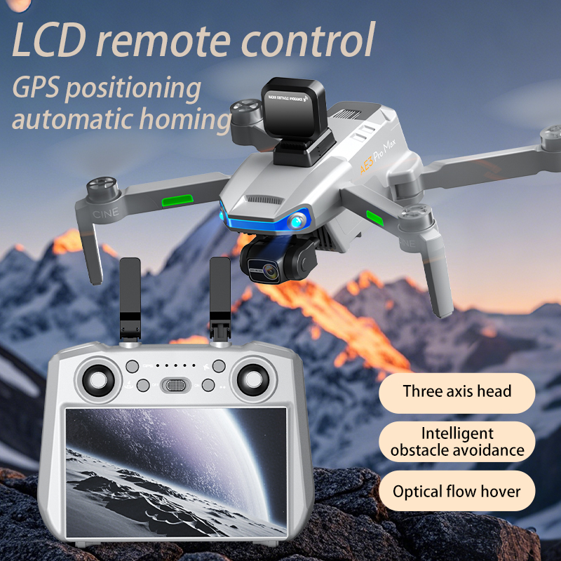 AE3 PRO Max NEW LCD SC GPS Dro - Drone Gimbal 3 Axis recension och pris
