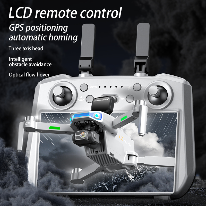AE3 PRO Max NEW LCD SC GPS Dro - Drone Gimbal 3 Axis recension och pris