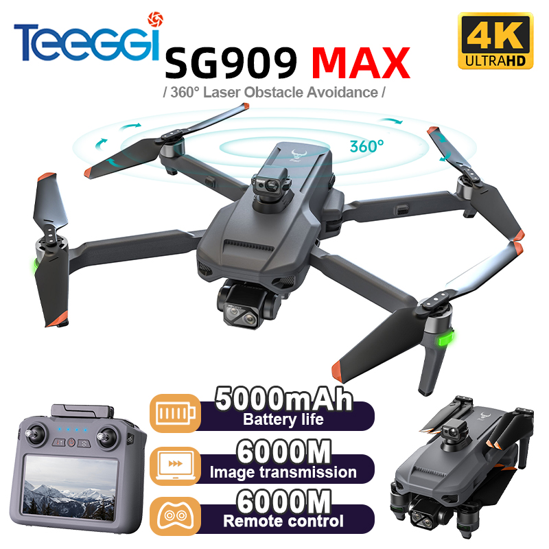 Teeggi SG909 MAX GPS Drone Wit - Drone Gimbal 3 Axis recension och pris