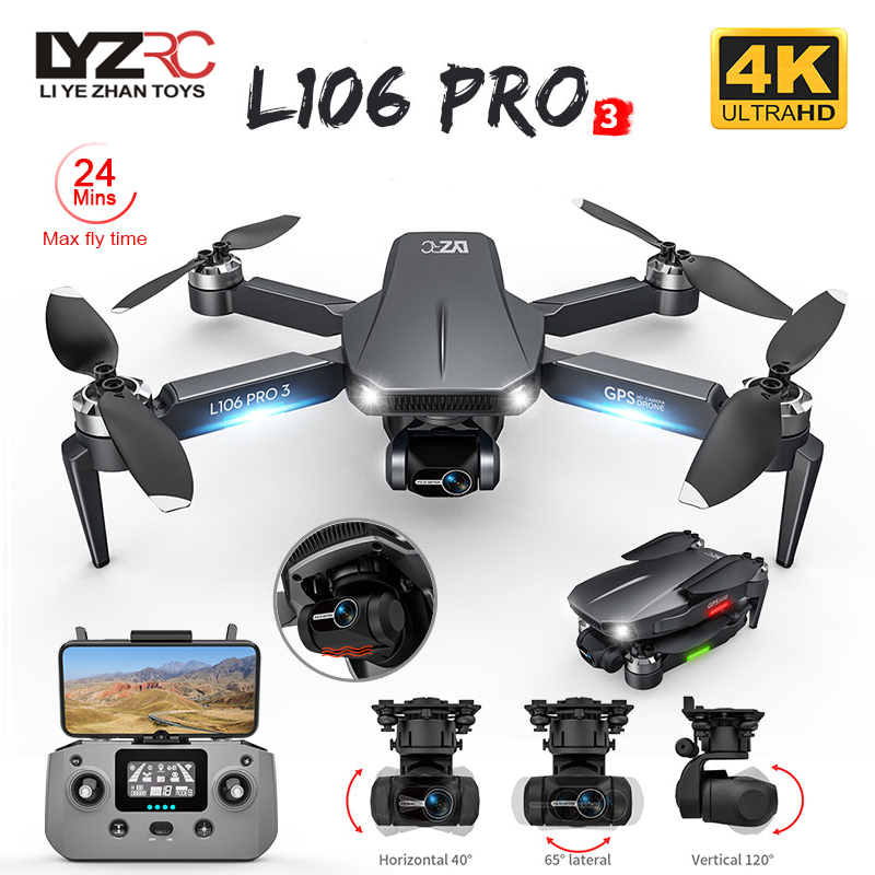 L106 Pro 3 Drone 5G WIFI FPV F - Drone Gimbal 2 Axis recension och pris