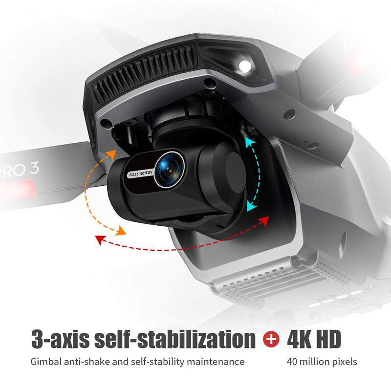 L106 Pro 3 Drone 5G WIFI FPV F - Drone Gimbal 2 Axis recension och pris
