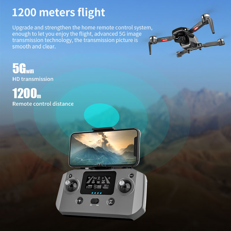 L106 Pro 3 Drone 5G WIFI FPV F - Drone Gimbal 2 Axis recension och pris